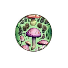 Witchy Forest Mushroom Hat Clip Ball Marker (4 Pack) by GardenOfOphir