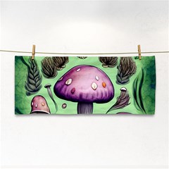 Witchy Forest Mushroom Hand Towel by GardenOfOphir