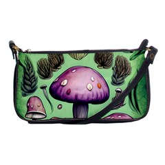 Witchy Forest Mushroom Shoulder Clutch Bag by GardenOfOphir