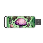 Witchy Forest Mushroom Portable USB Flash (One Side) Front