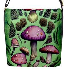 Witchy Forest Mushroom Flap Closure Messenger Bag (s) by GardenOfOphir