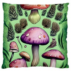 Witchy Forest Mushroom Standard Premium Plush Fleece Cushion Case (two Sides) by GardenOfOphir