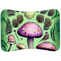 Witchy Forest Mushroom Velour Seat Head Rest Cushion by GardenOfOphir