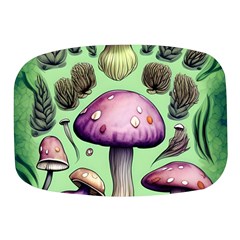 Witchy Forest Mushroom Mini Square Pill Box by GardenOfOphir