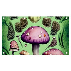 Witchy Forest Mushroom Banner And Sign 7  X 4  by GardenOfOphir