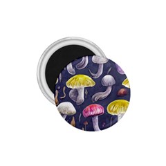 Fantasy Woodland Mushroom 1 75  Magnets by GardenOfOphir