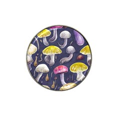 Fantasy Woodland Mushroom Hat Clip Ball Marker by GardenOfOphir