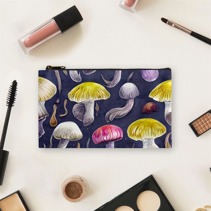 Fantasy Woodland Mushroom Cosmetic Bag (Small)