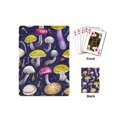 Fantasy Woodland Mushroom Playing Cards Single Design (mini) by GardenOfOphir