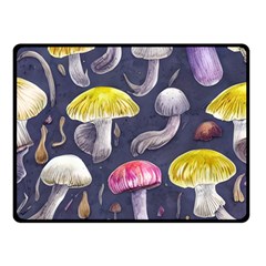 Fantasy Woodland Mushroom Fleece Blanket (small) by GardenOfOphir