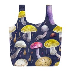 Fantasy Woodland Mushroom Full Print Recycle Bag (l) by GardenOfOphir