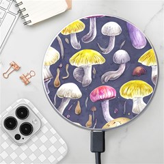 Fantasy Woodland Mushroom Wireless Fast Charger(white) by GardenOfOphir