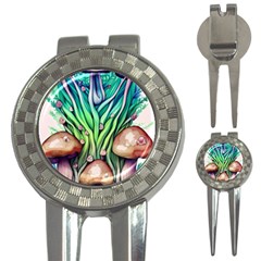 Goblin Core Forest Mushroom 3-in-1 Golf Divots by GardenOfOphir