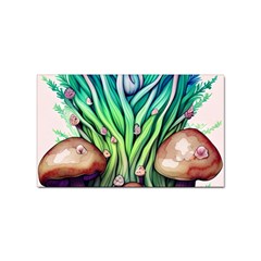 Goblin Core Forest Mushroom Sticker (rectangular) by GardenOfOphir