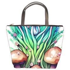 Goblin Core Forest Mushroom Bucket Bag by GardenOfOphir