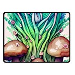 Goblin Core Forest Mushroom One Side Fleece Blanket (Small) 50 x40  Blanket Front