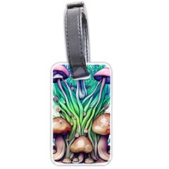 Goblin Core Forest Mushroom Luggage Tag (one Side) by GardenOfOphir