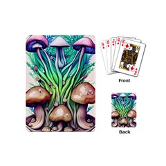 Goblin Core Forest Mushroom Playing Cards Single Design (mini) by GardenOfOphir