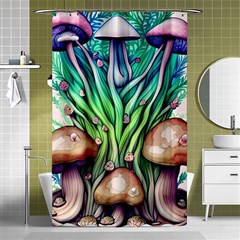 Goblin Core Forest Mushroom Shower Curtain 48  X 72  (small)  by GardenOfOphir