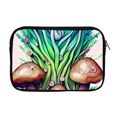 Goblin Core Forest Mushroom Apple Macbook Pro 17  Zipper Case by GardenOfOphir