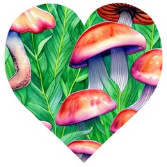 A Forest Fantasy Wooden Puzzle Heart by GardenOfOphir