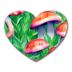 A Forest Fantasy Heart Mousepad by GardenOfOphir