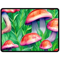 A Forest Fantasy One Side Fleece Blanket (large) by GardenOfOphir