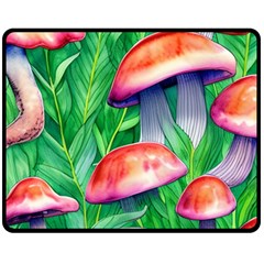 A Forest Fantasy One Side Fleece Blanket (medium) by GardenOfOphir