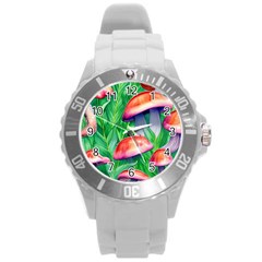 A Forest Fantasy Round Plastic Sport Watch (l) by GardenOfOphir