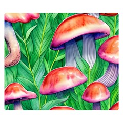 A Forest Fantasy One Side Premium Plush Fleece Blanket (small) by GardenOfOphir