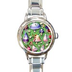 A Forest Core Farm Tale Round Italian Charm Watch Front