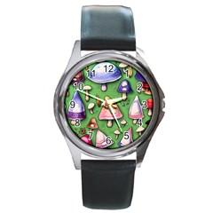 A Forest Core Farm Tale Round Metal Watch by GardenOfOphir