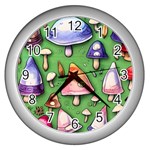 A Forest Core Farm Tale Wall Clock (Silver) Front