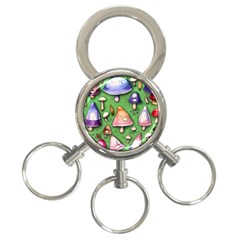 A Forest Core Farm Tale 3-ring Key Chain by GardenOfOphir