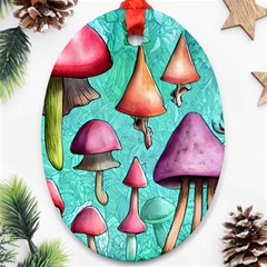 A Fantasy Oval Ornament (two Sides) by GardenOfOphir