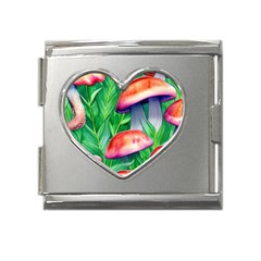 A Forest Fantasy Mega Link Heart Italian Charm (18mm) by GardenOfOphir