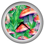 A Forest Fantasy Wall Clock (Silver) Front