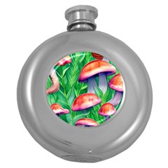 A Forest Fantasy Round Hip Flask (5 Oz) by GardenOfOphir