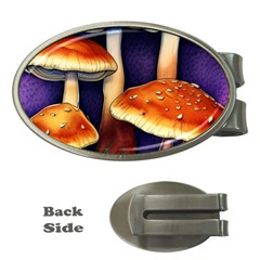 Nature s Woodsy Mushrooms Money Clips (oval)  by GardenOfOphir