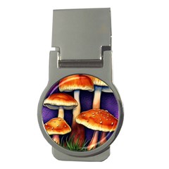 Nature s Woodsy Mushrooms Money Clips (round)  by GardenOfOphir