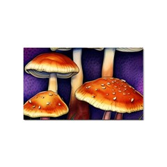 Nature s Woodsy Mushrooms Sticker Rectangular (10 Pack) by GardenOfOphir