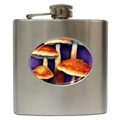 Nature s Woodsy Mushrooms Hip Flask (6 Oz) by GardenOfOphir