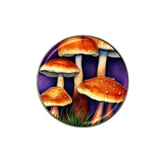 Nature s Woodsy Mushrooms Hat Clip Ball Marker by GardenOfOphir