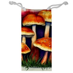 Nature s Woodsy Mushrooms Jewelry Bag by GardenOfOphir