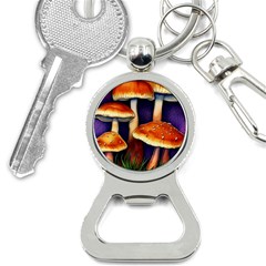 Nature s Woodsy Mushrooms Bottle Opener Key Chain by GardenOfOphir