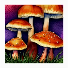 Nature s Woodsy Mushrooms Medium Glasses Cloth by GardenOfOphir