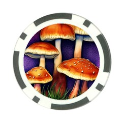 Nature s Woodsy Mushrooms Poker Chip Card Guard (10 Pack) by GardenOfOphir