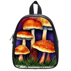 Nature s Woodsy Mushrooms School Bag (small) by GardenOfOphir