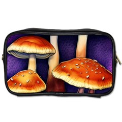 Nature s Woodsy Mushrooms Toiletries Bag (two Sides) by GardenOfOphir