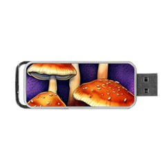 Nature s Woodsy Mushrooms Portable Usb Flash (one Side) by GardenOfOphir